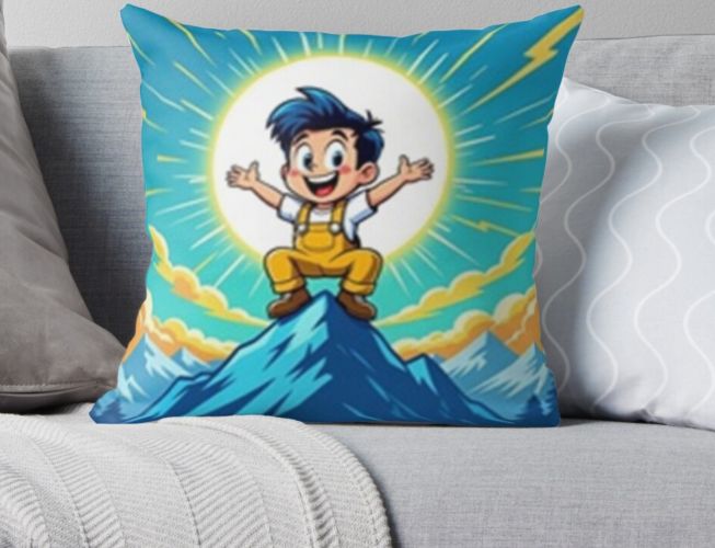 Throw Pillow Concealed zip opening for a clean look and easy care